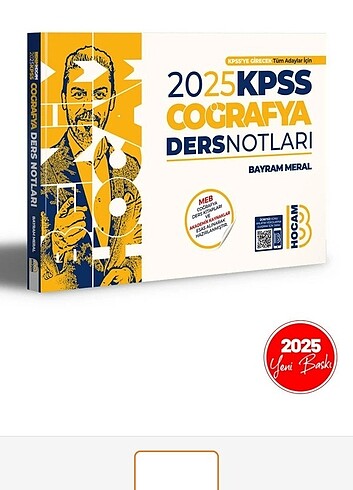 benim hocam kpss 2025 coğrafya ders notu