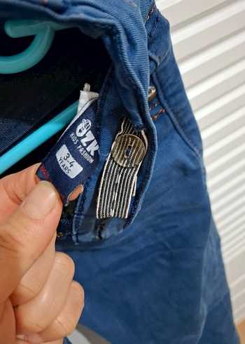 Koyu Mavi Erkek Çocuk Kot Pantolon - Görsel 4