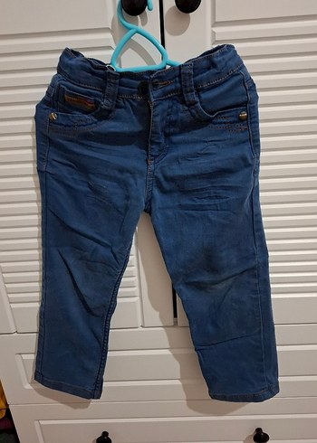 Koyu Mavi Erkek Çocuk Kot Pantolon - Görsel 2