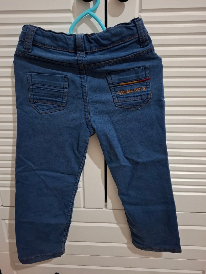 Koyu Mavi Erkek Çocuk Kot Pantolon - Görsel 3
