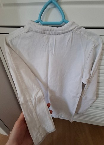 Erkek Çocuk Beyaz Pamuklu Sweatshirt - Görsel 3