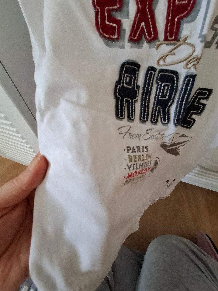 Erkek Çocuk Beyaz Pamuklu Sweatshirt - Görsel 4