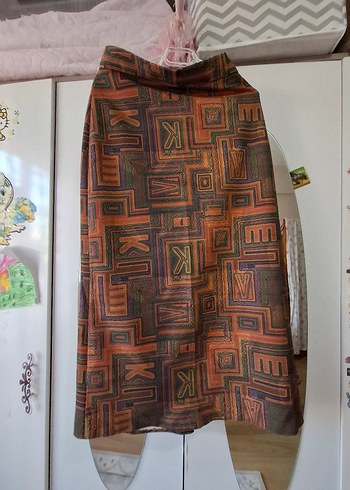 Bohem Tarz Uzun Drapeli kadın etek - Görsel 6