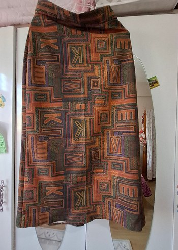 Bohem Tarz Uzun Drapeli kadın etek - Görsel 2