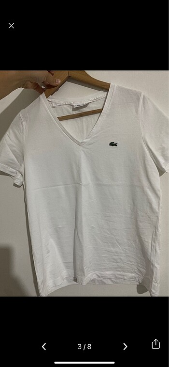 m Beden Lacoste orijinal v yaka tshirt