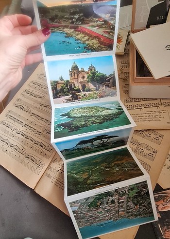 Kaliforniya Katlanır Kartpostal 60lar - Görsel 3