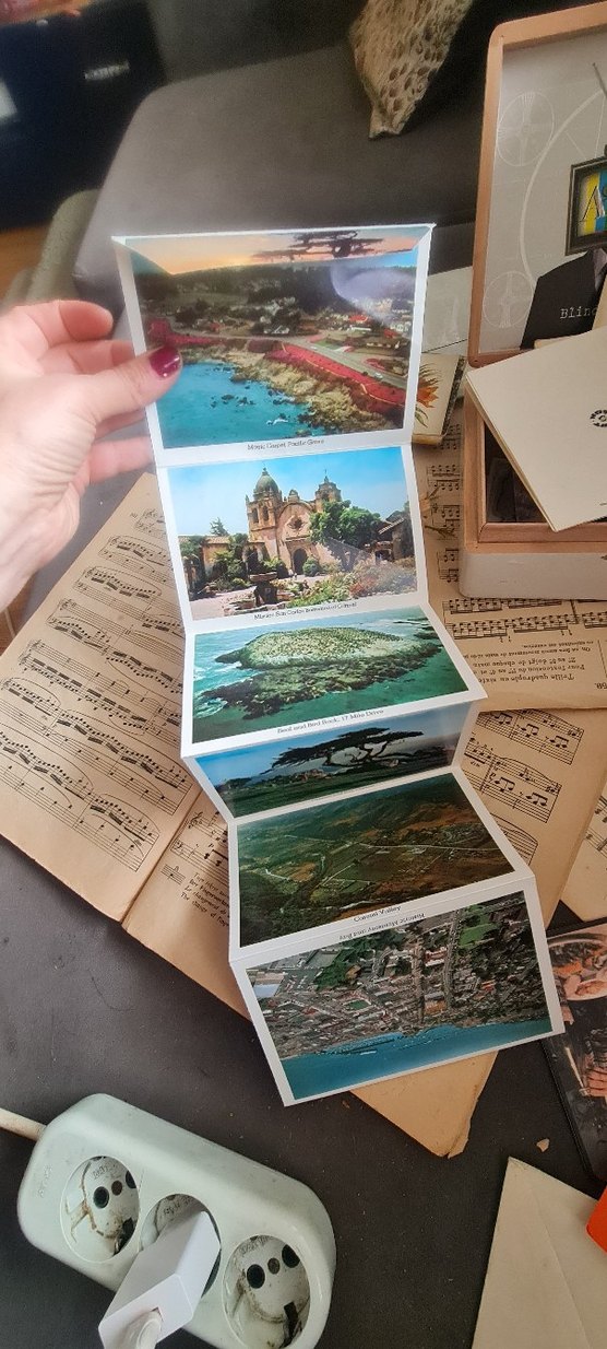 Kaliforniya Katlanır Kartpostal 60lar - Görsel 3