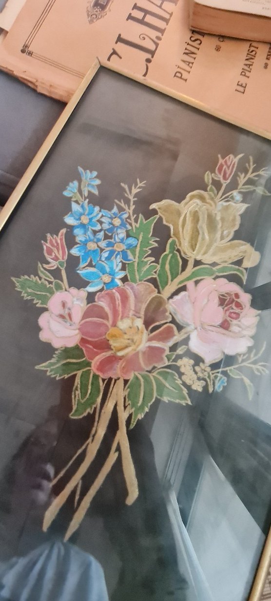 1940lar1950ler cam altı çiçek - Görsel 4