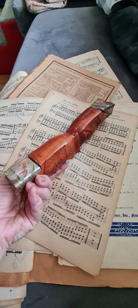 El oyması Kızılderili (Native American) tarzı ahşap duvar süsü - Görsel 3