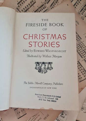 THE FIRESIDE BOOK OF CHRISTMAS STORIES vintage ciltli - Görsel 3