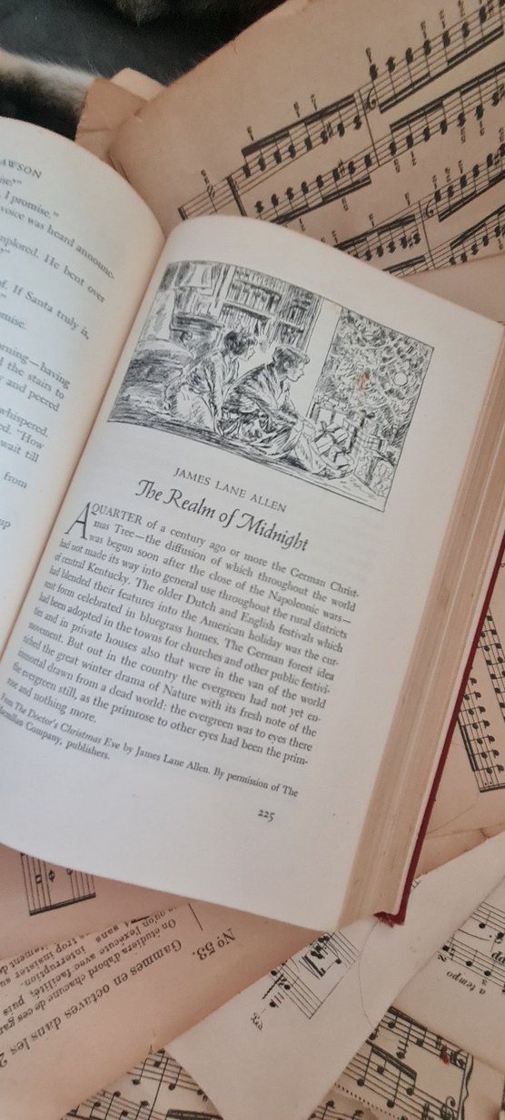 THE FIRESIDE BOOK OF CHRISTMAS STORIES vintage ciltli - Görsel 4