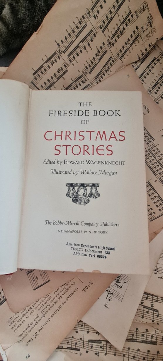 THE FIRESIDE BOOK OF CHRISTMAS STORIES vintage ciltli - Görsel 3