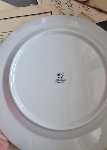 Büyük boy tek porselen tabak - Görsel 2