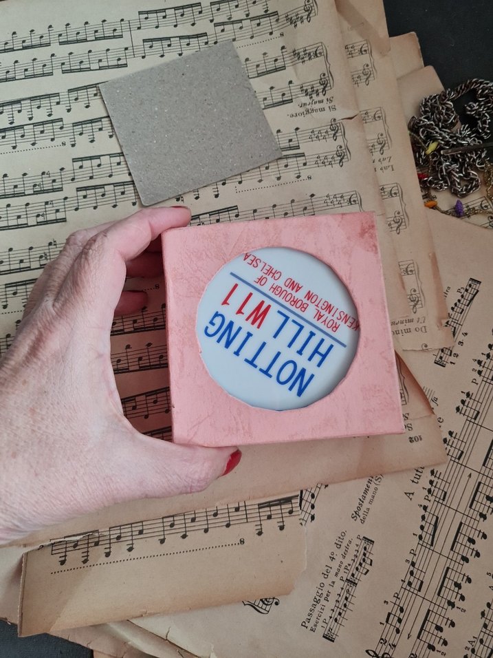 Renkli Vintage Notting Hill bardak altlığı - Görsel 5