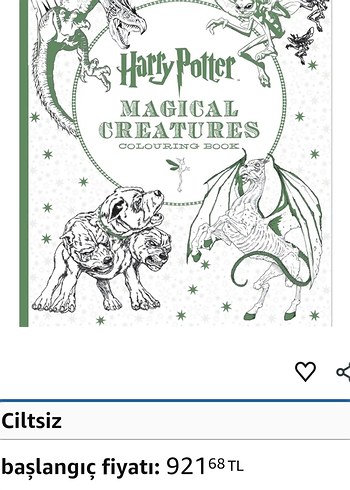 Harry Potter Büyülü Yaratıklar Boyama Kitabı - Görsel 6