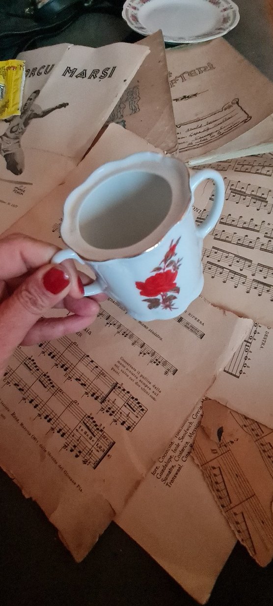 Beyaz Çift Kulplu Porselen Fincan - Görsel 2