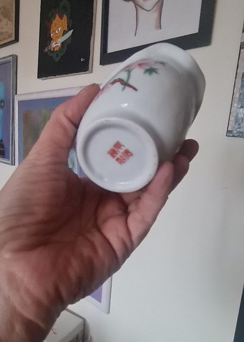 Kuş desenli porselen sepet  - Görsel 4