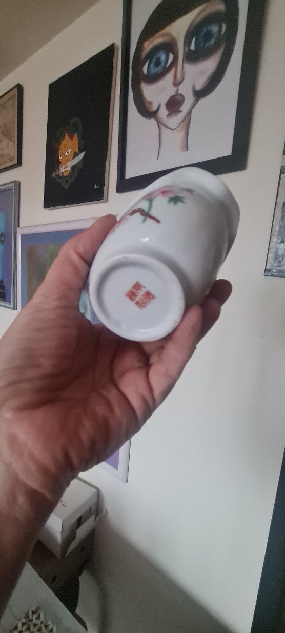 Kuş desenli porselen sepet  - Görsel 4