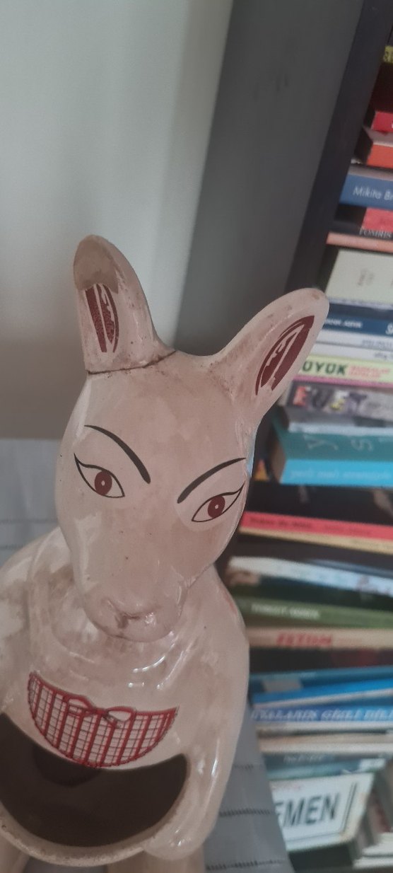 Vintage seramik büyük boy kaşıklık - Görsel 3