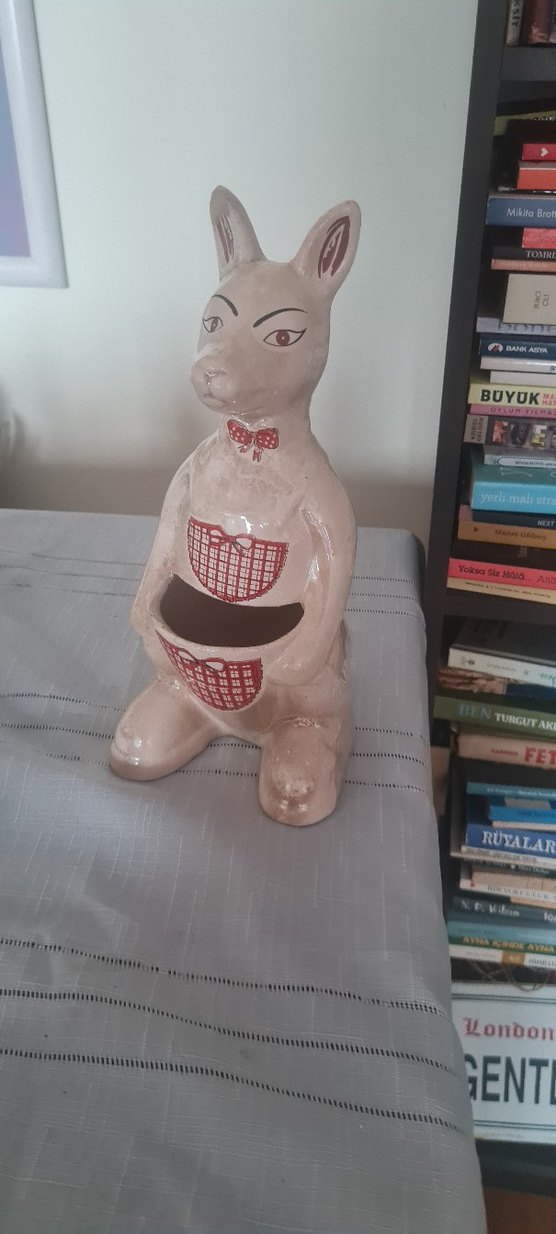 Vintage seramik büyük boy kaşıklık - Görsel 2