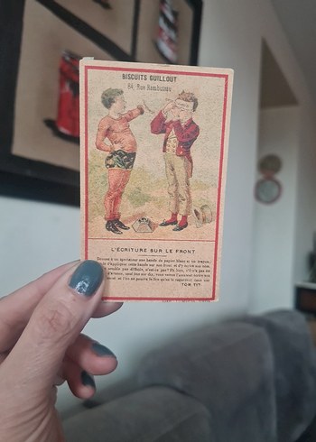 Biscuits Guillout 1800 sonları reklam kartı