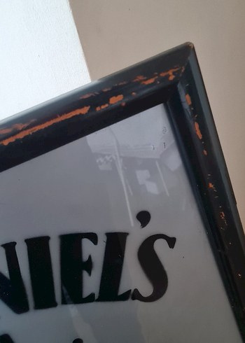 Jack Daniel's Vintage Beyaz Metal Tabela - Görsel 3