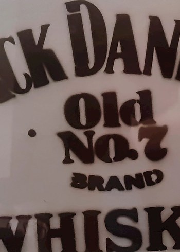 Jack Daniel's Vintage Beyaz Metal Tabela - Görsel 2