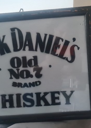 Jack Daniel's Vintage Beyaz Metal Tabela - Görsel 5