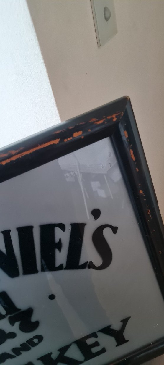 Jack Daniel's Vintage Beyaz Metal Tabela - Görsel 3