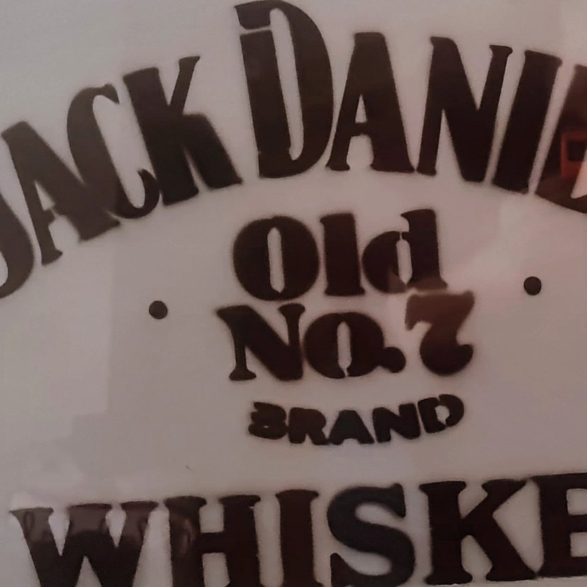 Jack Daniel's Vintage Beyaz Metal Tabela - Görsel 2