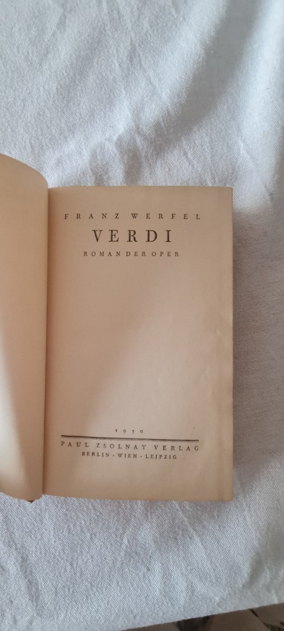 Verdi 1930  FRANZ WERFEL - Görsel 3
