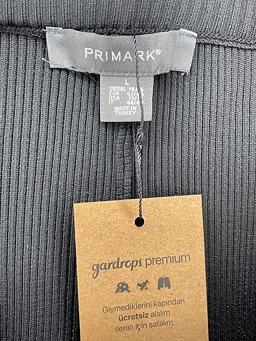 l Beden siyah Renk Primark Düz Kesim %70 İndirimli.