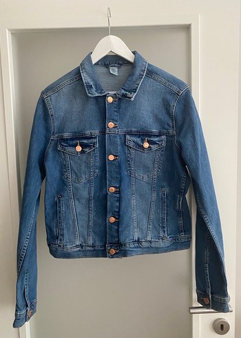 H&M Denim kot Ceket - Görsel 2