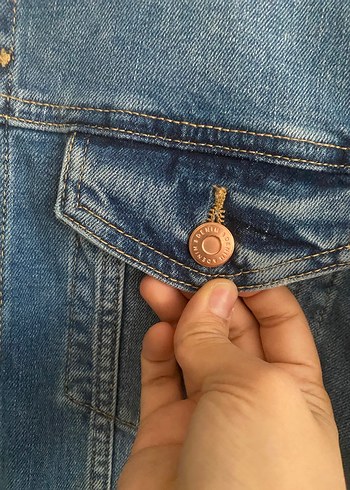 H&M Denim kot Ceket - Görsel 3