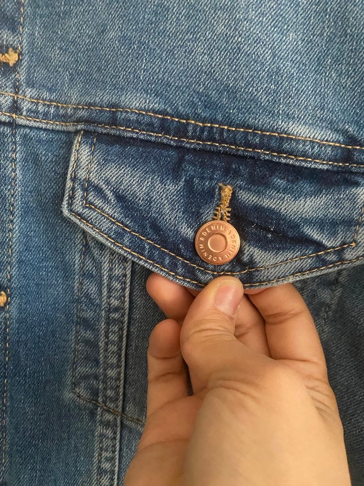 H&M Denim kot Ceket - Görsel 3