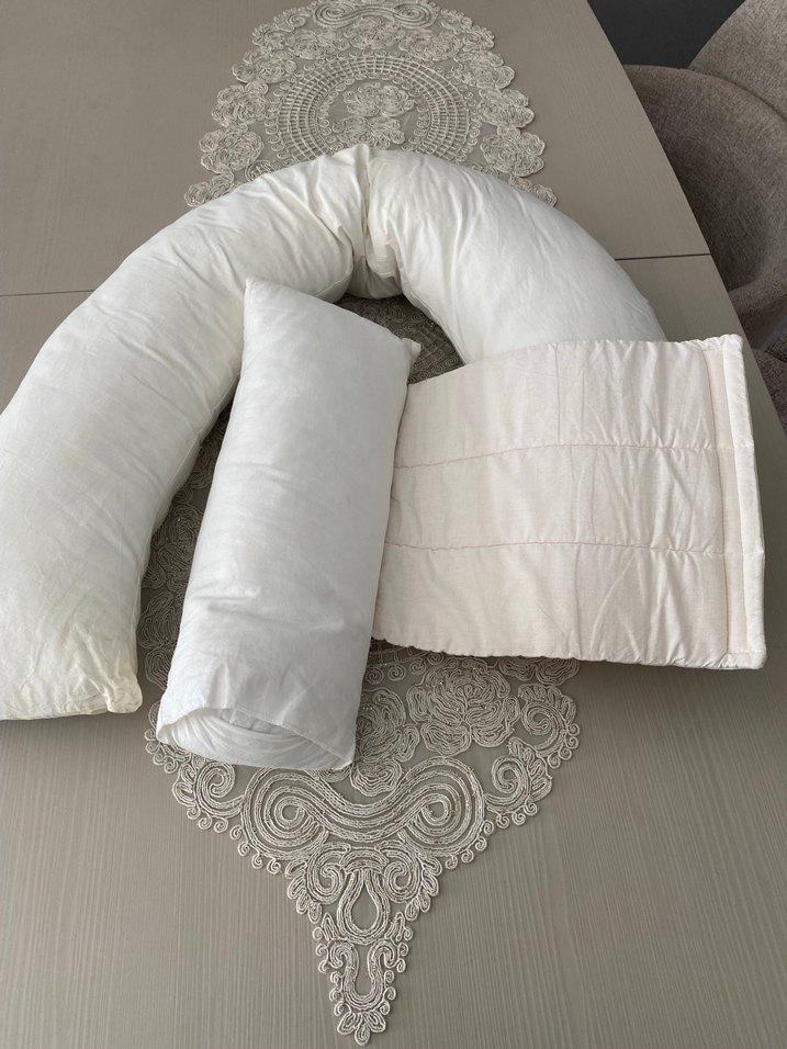 Beyaz Hamile ve Emzirme Yastığı - Görsel 2