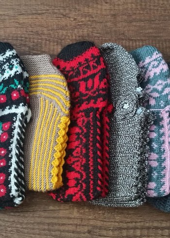 8 Adet Renkli Desenli Patik - Görsel 5