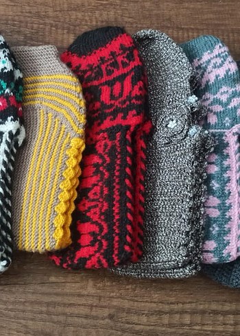 8 Adet Renkli Desenli Patik - Görsel 2