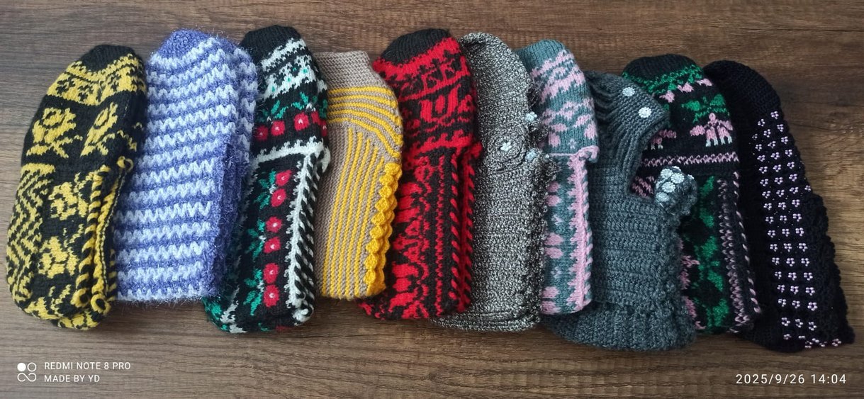 8 Adet Renkli Desenli Patik - Görsel 3