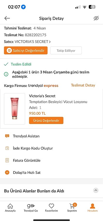  Beden Victoria?s Secret vücut losyonu