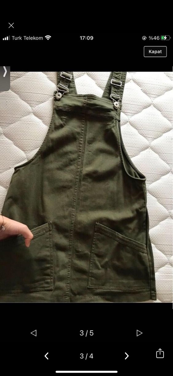 Haki salopet - Görsel 3