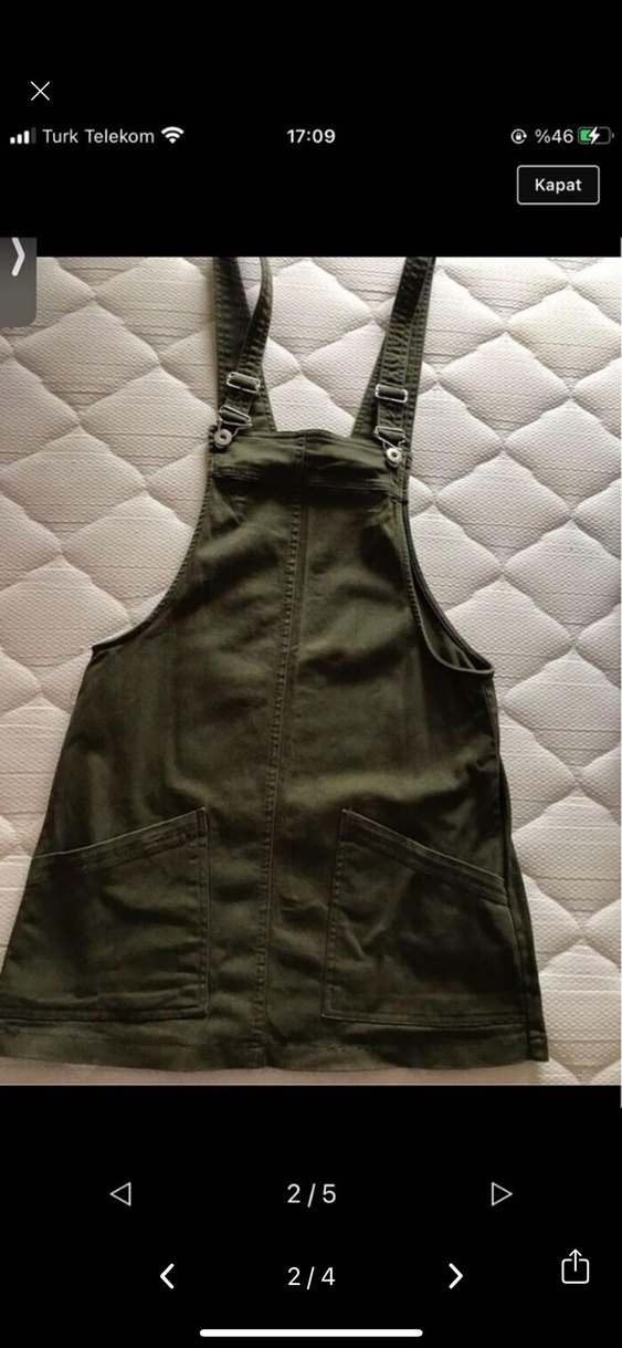 Haki salopet - Görsel 2