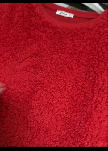 Kırmızı Kadın Sweatshirt - Görsel 4