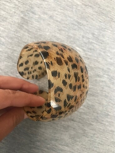 Mika leopar kalın bileklik