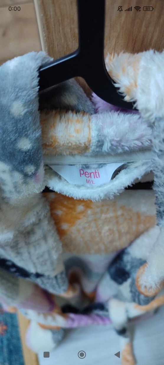 Penti Çok Renkli Bağlama Desenli Bornoz - Görsel 2