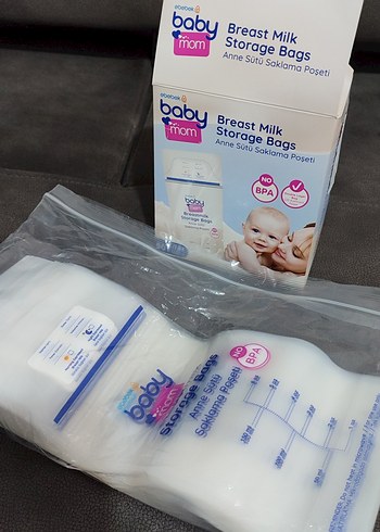 Baby Mom Anne Sütü Saklama Poşeti 50'li - Görsel 2
