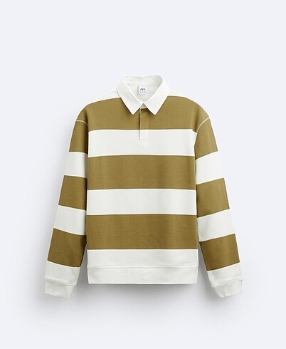 Zara polo yaka sweatshirt