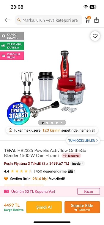 Tefal Tefal blender seti