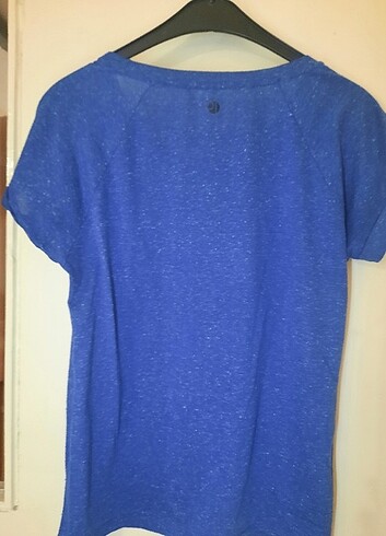 m Beden Koton marka lacivert yarım kollu tshirt
