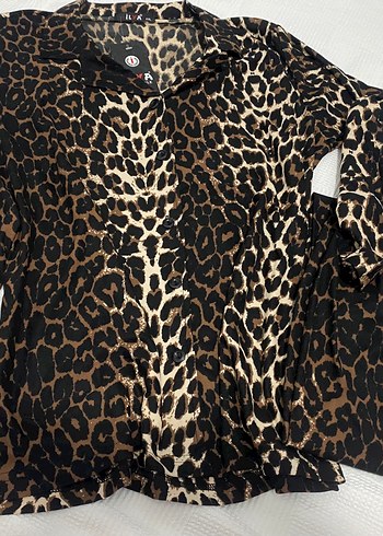 Leopar Desenli Kadın Uzun Kollu pijama takımı - Görsel 2